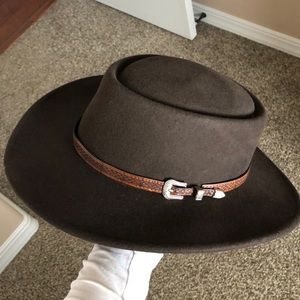 Brown Felt Adora Hat